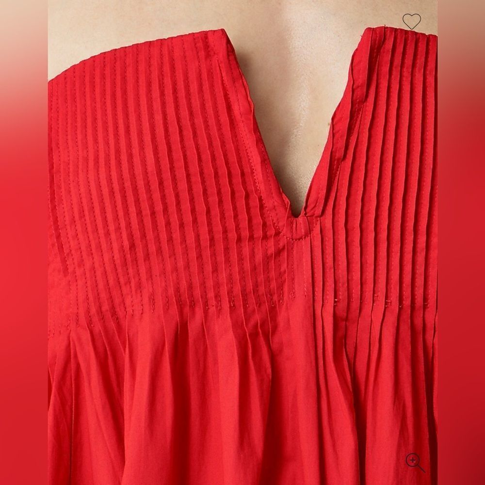 NWT J CREW Collection strapless notched maxi dress in Red Arroyo - Picture 4 of 6